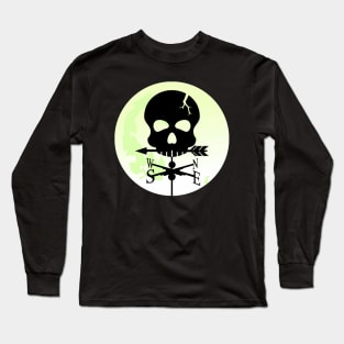 Skull Moon Weathervane Long Sleeve T-Shirt